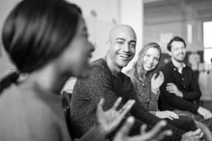 A team learns how to retain employees.